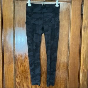 Lululemon Wunder Train Camo Deep Coal Legging Tights